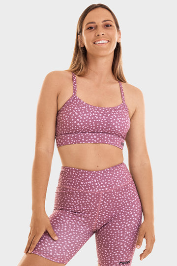 Bacon Active Sports Bra RESET x BA Sports Bra // Pink Dalmatian